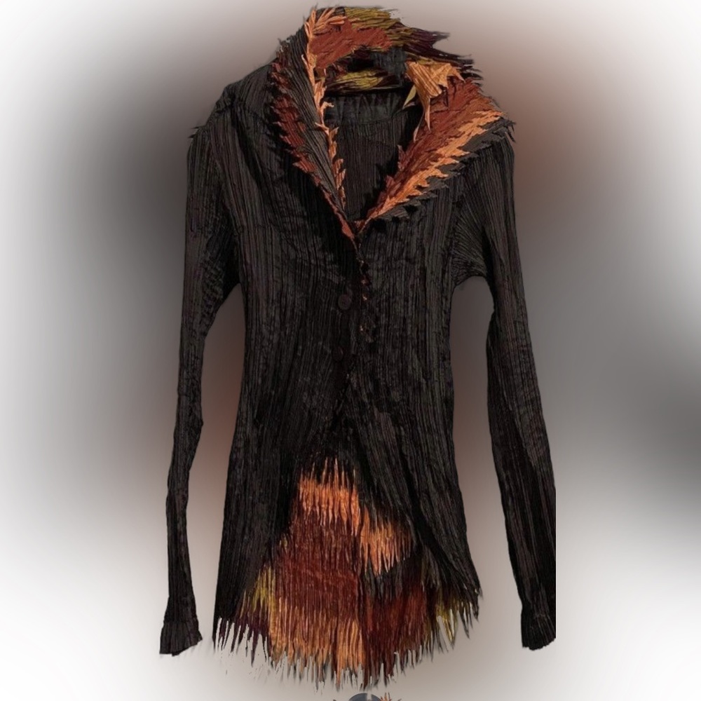 Issey Miyake Fête Pleats Please Cardigan